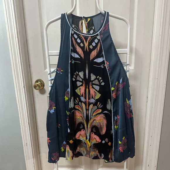 Free People Dresses & Skirts - Free People Dream Free Floral Tunic Mini Dress Watercolor